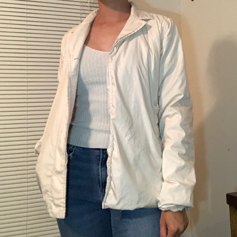 pearl colored jacket
